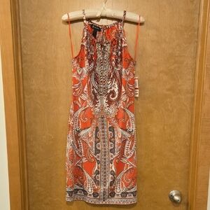 INC International Concepts Pink Paisley Midi Dress - NWT